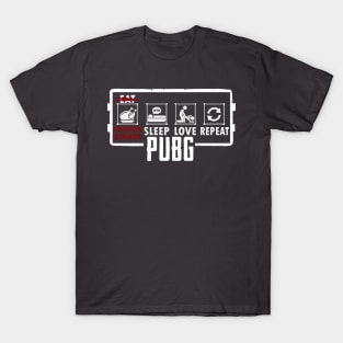 Eat Sleep Love X Pubg Compilation T-Shirt